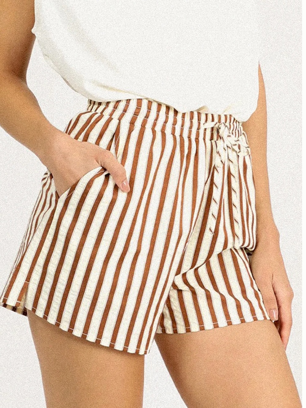 NWT Greylin graham stripe cotton shorts size M